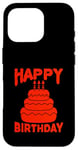 Coque pour iPhone 16 Pro Joyeux anniversaire drôle