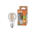 OSRAM LED ampoule à économie d'énergie, ampoule à filament, E27, blanc chaud (3000K), 5 watts, remplace l'ampoule 75W, très efficace et économique, pack de 6
