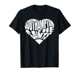 The Saints Heart - Southampton Fan Typography Design T-Shirt