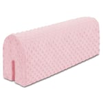 Protection de bord de lit pour lits d'enfant 90 cm - Protection pour cadre de lit Lit bébé Protection contre les chutes pour lit à sommier tapissier Barrière de lit avec protection de bord Rose