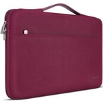 DOMISO 17 Pouces Housse Sac Protection Ordinateur Portable Sacoche pour 17,3" IdeaPad 3 Gen 7/17,3" ZBook Fury 17,3 G8 / 17" Envy Laptop 17,Vin