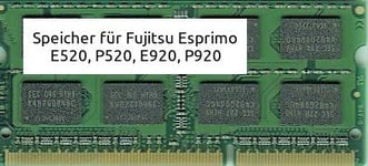 Memory Solution ms4096fsc453 4 GB Module de clé (4 Go, pC/Serveur, Fujitsu ESPRIMO E520, P520, E920, P920)