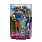 Barbie Move Ken Doll & Surfboard