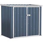 OutSunny Garden Shed 0.94 x 1.44 x 1.33 m Grey