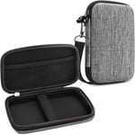 Housse pour HP Sprocket Plus Portable Imprimante - EVA Étui Rigide de Protection Transport Case Sacoche de Transport avec Poche Intérieure/Sangle Amovible, Charcoal Frabic