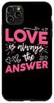 iPhone 11 Pro Max Love always is answer heart leaf sweet Valentine's Day Case