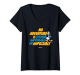 Disney 100 Walt Disney Quote Adventure Donald Duck D100 V-Neck T-Shirt