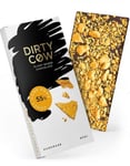 Dirty Cow Honey Come Home - Handgjord växtbaserad vegansk choklad med honungstårta 80 gram