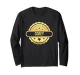 World's Best Corey, funny custom personalized name award Long Sleeve T-Shirt