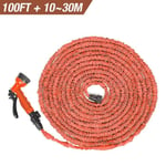 NUO Tuyau d'Arrosage Extensible 15-30M pour Irrigation et Nettoyage du Jardin Orange