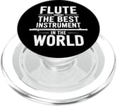 Flute Instrument Player Quote Orchestra Flutist Musician PopSockets PopGrip for MagSafe