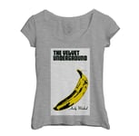 T-Shirt Femme Col Echancré The Velvet Underground Andy Warhol Rock 70's Vintage