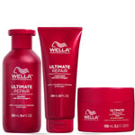 Wella Professionals Care Ultimate Repair Shampoo, Conditioner and Mask Bundle