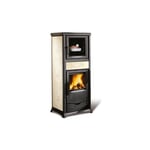 Poêle à bois avec four raccordable - LA NORDICA Rossella Plus Forno Evo 9.1 kW Ivoire