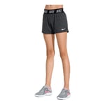 Nike Girls Dry Trophy Shorts - Black/Htr/White, Medium