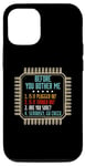 Coque pour iPhone 12/12 Pro Prise en charge des technologies de l'information avant de me déranger drôle