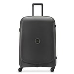 DELSEY PARIS - Belmont Plus - Large Size Hard Recycled and Recyclable Suitcase - 76x52x32 cm - 102 liters - L - Black, Black, Suitcase, Black, Suitcase