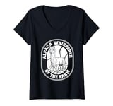 Womens Alpaka Alpaca Llama Farmer - Animal Chief Of The Farm V-Neck T-Shirt