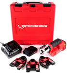 Rothenberger Romax Compact TT - Set sertisseuse Li-Ion 18V (1x batterie 2,0Ah) incl.TH16-20-26 dans mallette