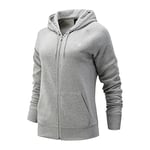 New Balance Core NB Sweatshirt Classique et Tendance en Polaire avec Fermeture Éclair intégrale, Femme