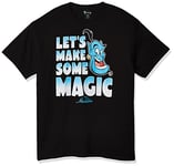 Disney Men's Aladdin Genie Let's Make Some Magic Graphic T-Shirt, Black, XXXL