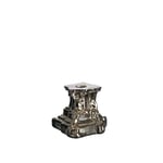 Kosta Boda - Rocky Baroque Candlestick Glossy Glaze 95 mm - Lysestaker - Hanna Hansdotter - Sølv