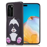 Huawei Imagine P40 Pro kuoret - Söpö Panda Musta