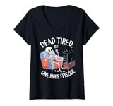 Womens Skeleton Funny TV Series V-Neck T-Shirt