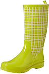 Playshoes Plaid Wellies Wellington Boots- Bottes de neige femme - Vert - Green - Grün (grün 29), 36 EU (3.5 UK)