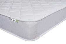 Starlight Beds Single Mattress. 7 Inch Deep Cheap Single Mattress with Springs and Memory Foam. Soft, White. (3ft x 6ft3) (90 x 190 x 18cm)