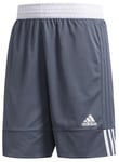 adidas Men's 3G Speed Reversible Shorts, Onix/White, 3XL Tall