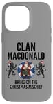 Coque pour iPhone 14 Pro Max MacDonald Clan Noël Écosse Nom de Famille Fête