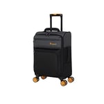 it luggage Duo-Tone 22" Softside Carry-on 8 Wheel Spinner, Pewter/Black, 22", Duo-Tone 22" Softside Carry-on 8 Wheel Spinner