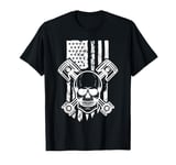 Born For A Purpose, To Ride it. USA American Flag Motorcycle T-Shirt