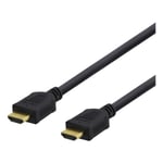 DELTACO High-Speed HDMI-kabel, 10m, Ethernet, 4K UHD, svart