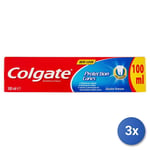 3x Colgate Dentifrice 100 Ml. Fluor Calcium Protection Carie Dentaire