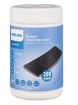 Screen Cleaning Wipes 200 Pack | Philips | for TV PC Monitor Tablet iPad Laptop