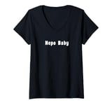 Womens Nepo Baby V-Neck T-Shirt