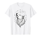 Wolf Howling At The Moon Wildlife Wolves Lovers White T-Shirt