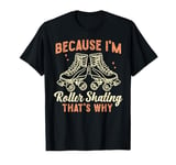 Cool Roller Skating Skate Girl T-Shirt