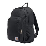 Carhartt Unisex's 25l Classic Backpack, Durable Water-Resistant Pack W/ 15" Laptop Sleeve and Multiple Organizational Compartments, Black, PFAS Free