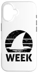 iPhone 16 2025 Week Retro Shark Fin Lover Sea Ocean Animal Summer Trip Case