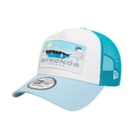 New Era Summer Mykonos Pastel Blue A-Frame Trucker Cap