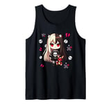 Chibi Kawaii Emo Pastel Goth Girl Japanese Creepy Anime Tank Top