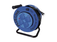 Blue Electric Kabelrulle - 25M - Plusline Fast Core - U/Pillesikring 3X1,5 Mm2 Neopren