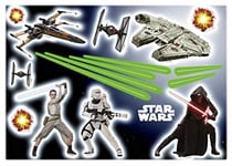 Komar 14029h Decorative Sticker Star Wars Black/White/Grey