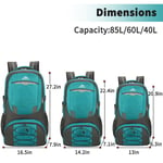 40L-60L-85L Hiking Backpack-Waterproof Travel Camping Outdoor Sport Rucksack Bag