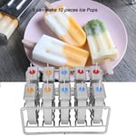 Stainless Steel Ice Cream Pop Mould Set For Healthy Homemade Popsicles HOT