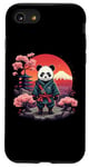 iPhone SE (2020) / 7 / 8 Panda Samurai Ninja Sakura Cherry Blossom Mount Fuji Japan Case