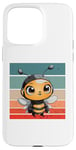 Coque pour iPhone 15 Pro Max Antennes de casque de dessin animé mignon Bumblebee ailes